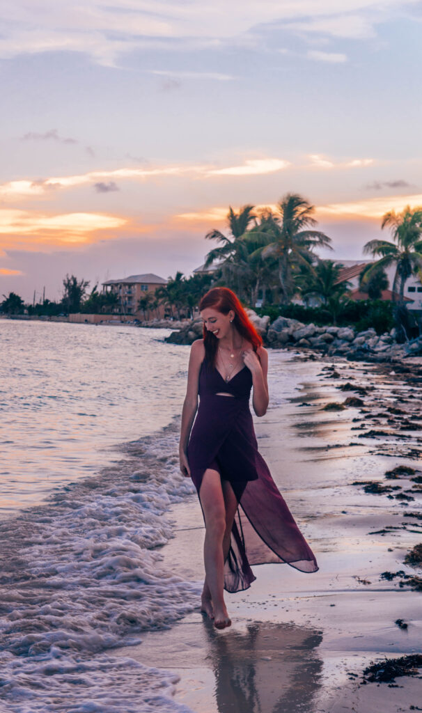 Purple Dress at sunset