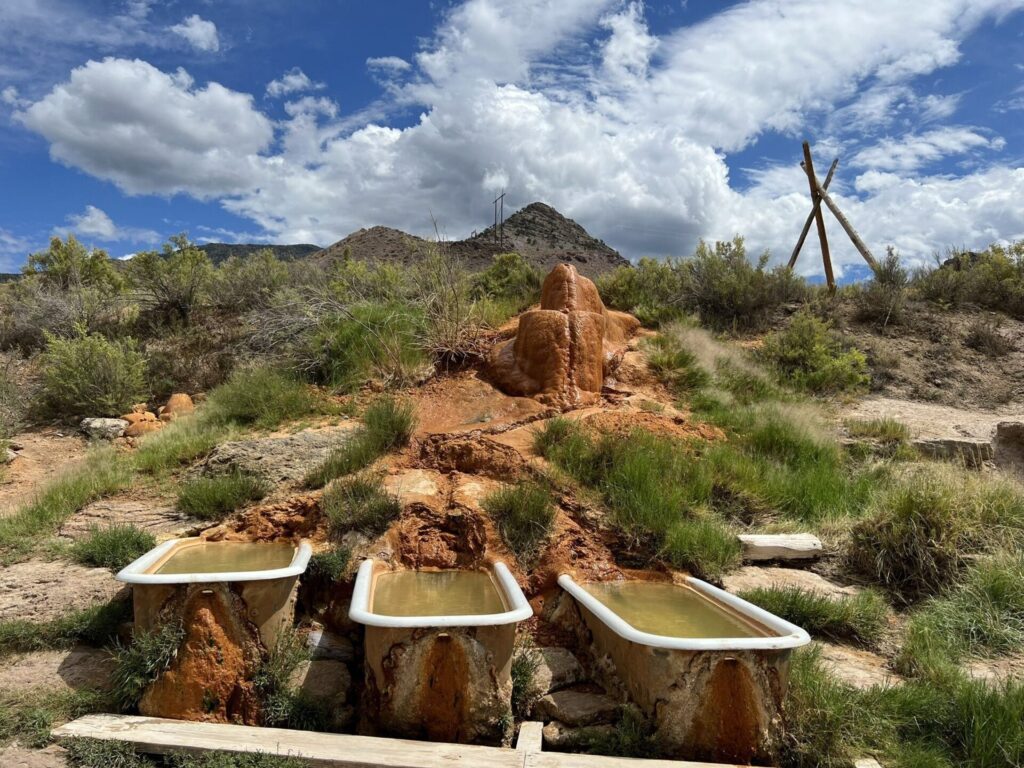 3 tubs in a row mystic hot springs utah