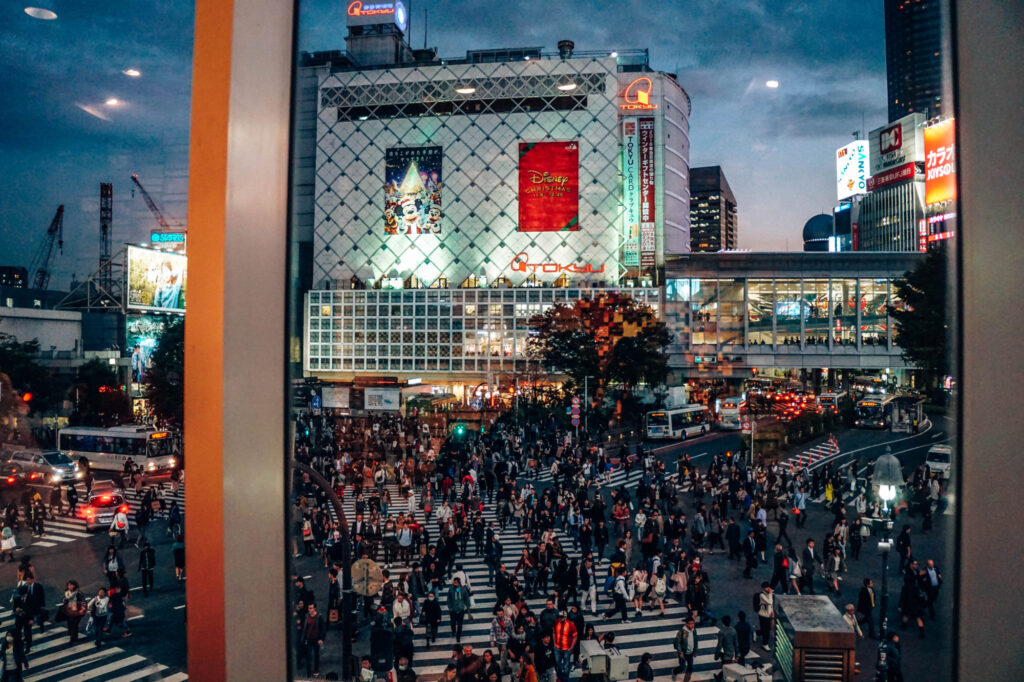 Shibuya Crossing from above