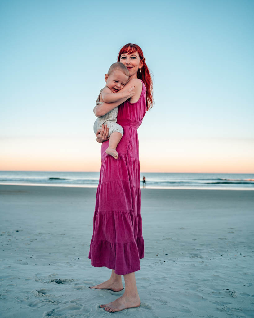 Standing on Jacksonville Beach