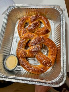 Strawberry Alley restaurant pretzel