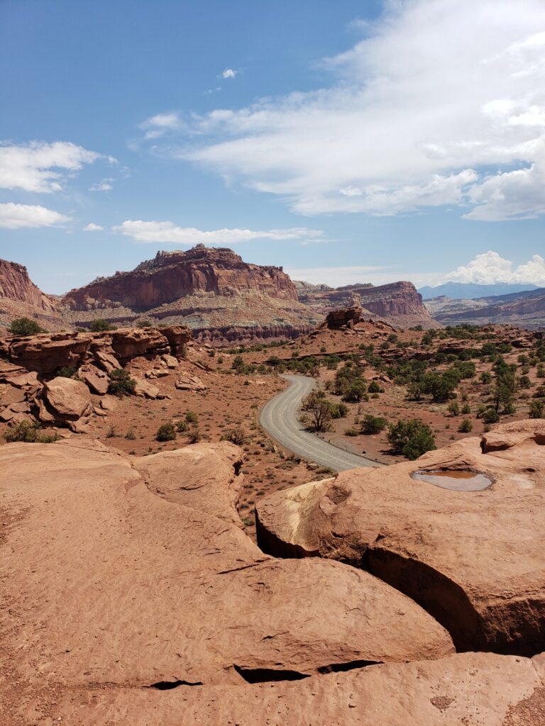 view from Panorama Point in Capitol Reef