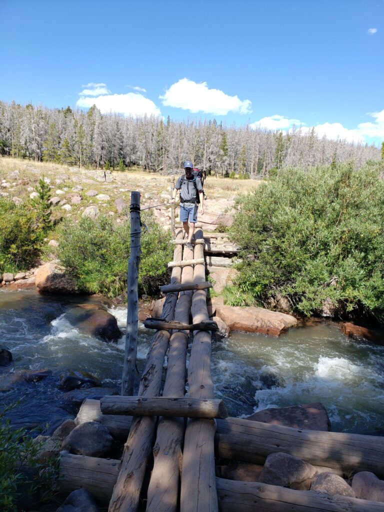 Crossing the semi sketchy Elkhorn bridge