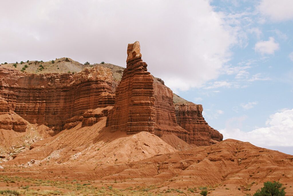 View of Chimney Rock Capitol Reef