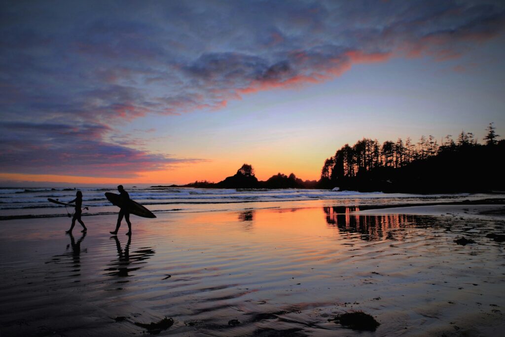 Surfing in Port Renfrew